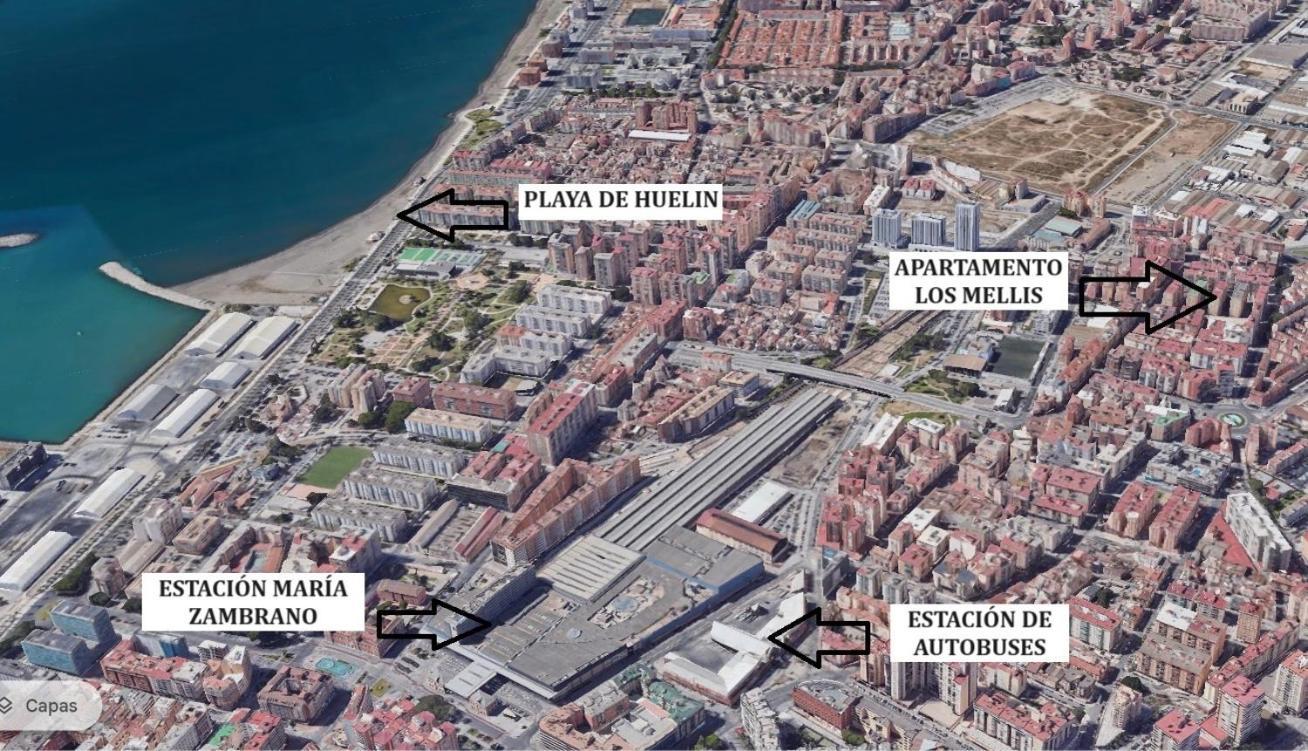 Los Mellis - Maria Zambrano Estacion De Tren & Bus Málaga Eksteriør billede